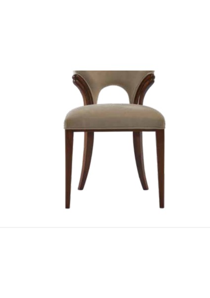 Sandalye ST Zus039 Modern Sırtlık Model Vizon Nubuk Kumaş Ortopedik Oturum ElYapım