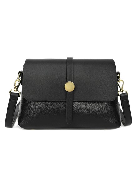 Moda Tek Omuz Crossbody Çanta Ilk Katman Inek Derisi Küçük Kare Çanta (Yurt Dışından)