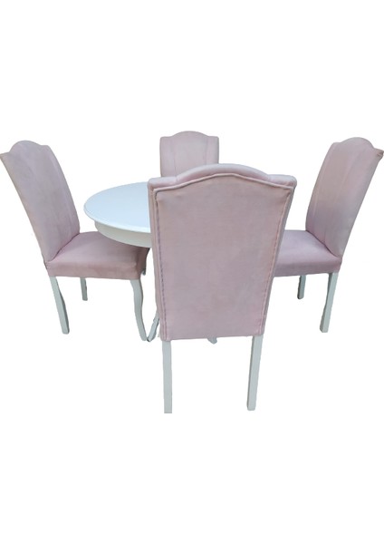 Masa-Sandalye ST BABA KUTU AYAK Tk Kayın Aslan Sandalye Parlak Beyaz Tabla Açılır