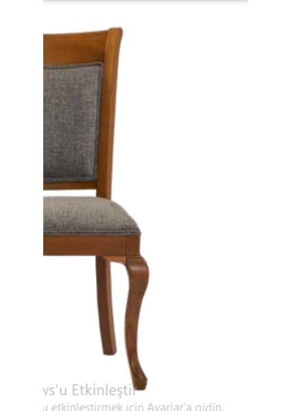 Sandalye 19751 Zus013 Klasik MODEL Kayın Aslan Ayak Kırçıl Desen Döşeme El Yapım