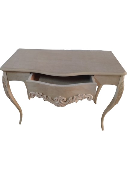 Dresuar Bombe Çekmece Klasik Model Ahşap Kayın Oyma Aslan Ayak Ham El Yapım