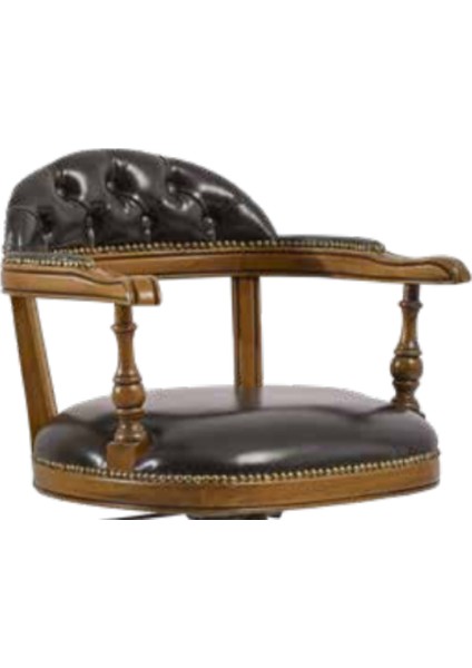 Sandalye ST Zus149 AMATSÖR Model Tam Kolçak Ayak Parlak Ceviz Suni Deri El Yapım fiyatları