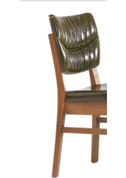 Sandalye ST Zus106 MODEL Kayın Retro Parlak Ceviz Parlak Suni Deri Döşeme El Yapım