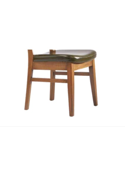 Sandalye ST Zus106 MODEL Kayın Retro Parlak Ceviz Parlak Suni Deri Döşeme El Yapım