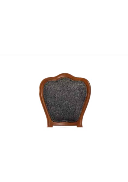 Sandalye Zus027 Oval Sırtlık Model Kayın Aslan Ayak Örgü Kumaş Parlak Ceviz ElYapı