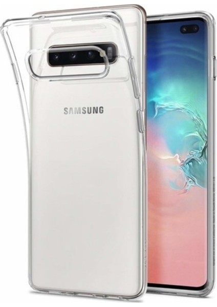 S10 Plus Kılıf A+ Şeffaf Lüx Süper Yumuşak 0.3mm Ince Slim Silikon