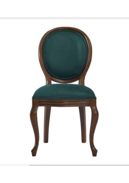 Sandalye 19753 Zus016 MADALYON Model Kayın Torna Aslan Ayak Kumlu Kumaş Elyapı