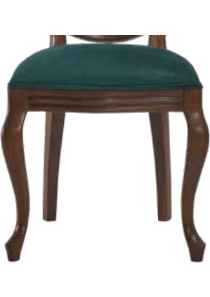 Sandalye 19753 Zus016 MADALYON Model Kayın Torna Aslan Ayak Kumlu Kumaş Elyapı