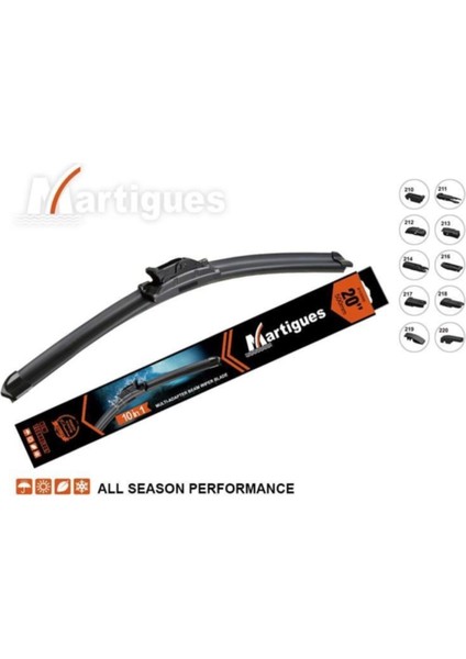 B1014350 - Sılecek Supurgesı Muz 10 Aparatlı 350MM 14 Inc