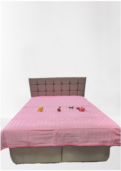 Pike Yazlık Zmrt Fuşya Çift Dolgun Malzeme V Çizgili Desen Pamuk Kalın Dokuma fırsatları