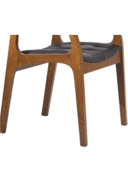 Sandalye ST Zus139 Tam Kolçak Model Suni Deri Kayın RETRO Ayk Parlak Ceviz Elyapı modelleri