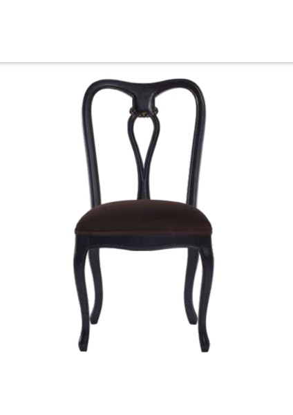 Sandalye Kayın 19742 ZUS010 Kahverengi Baby Face Kumaş Oymalı Parlak Siyah 1Ad fiyatları