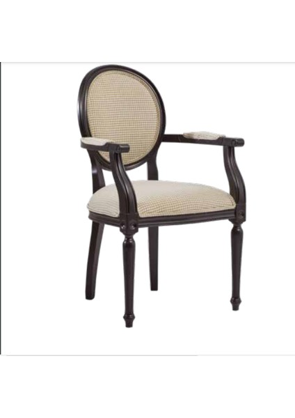 Sandalye ST Zus035 Kolçak Madalyon Model Örgü Kumaş Yumuşak Oturum Parlak Siyah