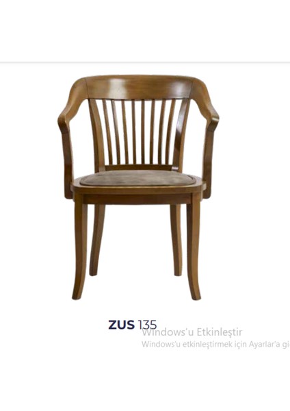 Sandalye ST Zus135 ATMACA Tam KOLÇAK Kafes Model Kayın Retro Bambu Ayak El Yapım