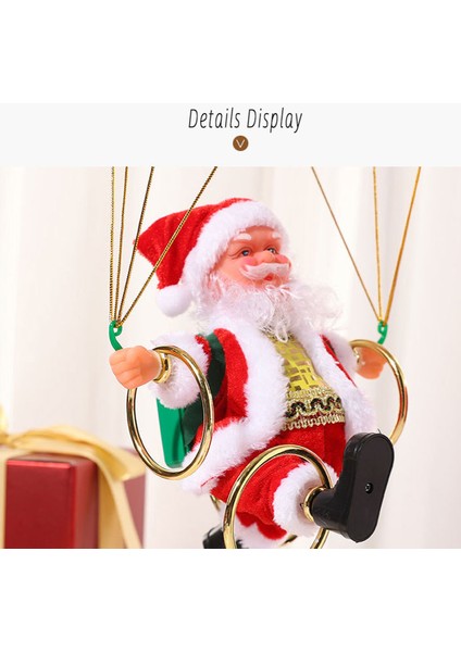 Perfect Choice Asılı Elektrikli Müzikal Paraşüt Noel Baba Dönen Dekorasyon (Yurt Dışından)