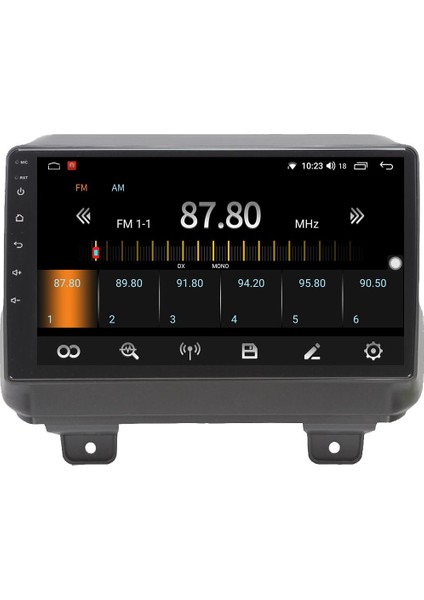 Jeep Wrangler Android 13 Multimedya Carplay 4gb RAM+64GB HDD Navigasyon Ekran