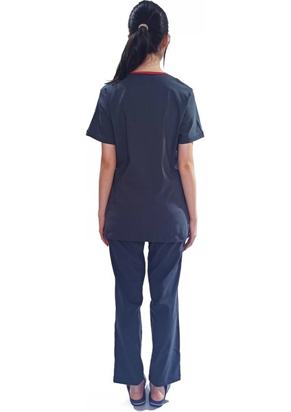 Emel Tekstil Doktor Terikoton Kadın Likralı Kumaş Koyu Lacivert Takım 4811 fiyatları