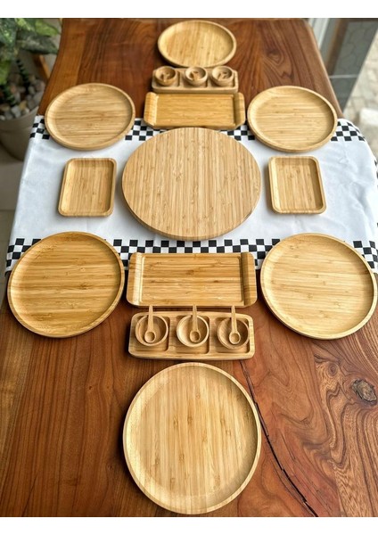 25 Parça Bambu Kahvaltı Takımı Kahvaltılık fiyatları