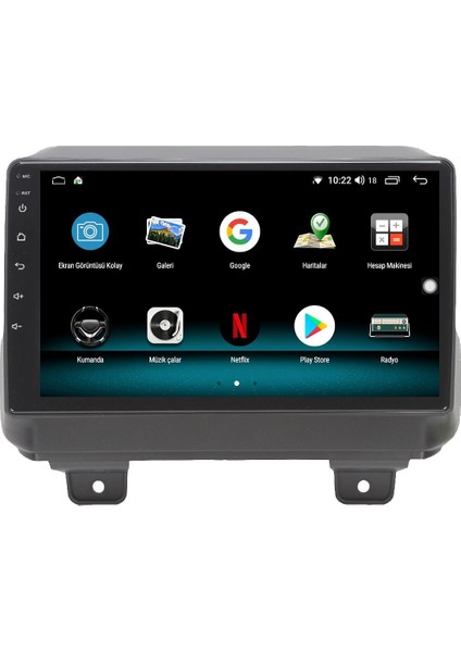 Jeep Wrangler Android 13 Multimedya Carplay 4gb RAM+64GB HDD Navigasyon Ekran