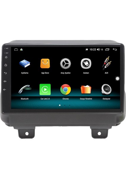Jeep Wrangler Android 13 Multimedya Carplay 4gb RAM+64GB HDD Navigasyon Ekran