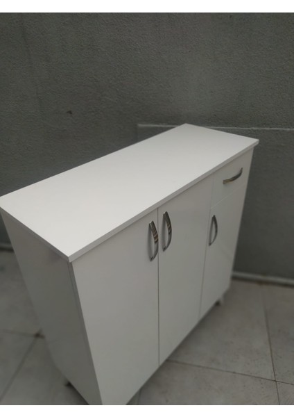 Ayakkabılık Çok Amaç Model Parlak Beyaz Hard Suntalem Demonte 5raf El Yapım fırsatları