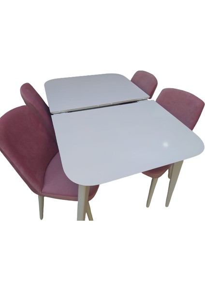 Masa MUZ Ayak ST Klasik Kayın RETRO Sandalye Parlak BEYAZ Orta Açıl Masa tabla fırsatları