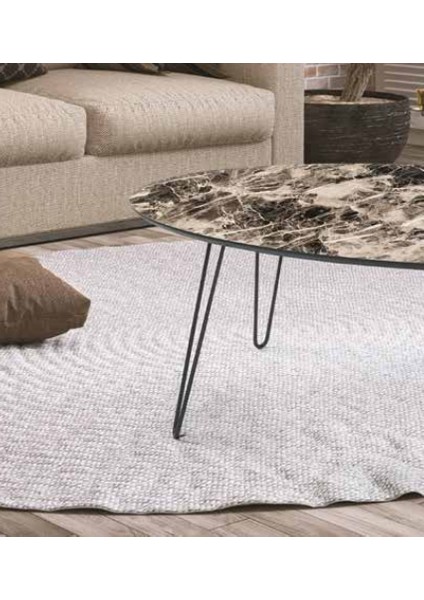 Orta Sehpa Osm Oval Model Parlak Ahşap Mermer Mdf Tabla Metal V Ayak El Yapım modelleri
