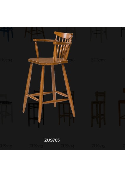 Sandalye 14228 ST Zus705-278 Kafes Sırtlık Yarım-Kolçak Kayın Ayak Parlak Ceviz modelleri