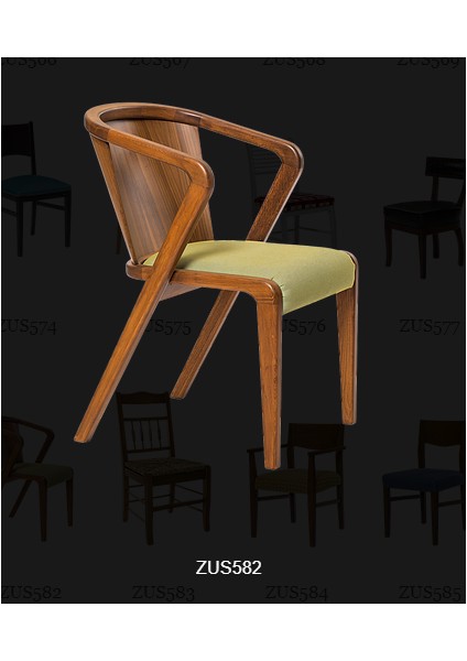 Sandalye 14218 Zus582-095 ATMACA Model KOLÇAK Kayın RETRO Ayak Ceviz Babyface Kmş fırsatları