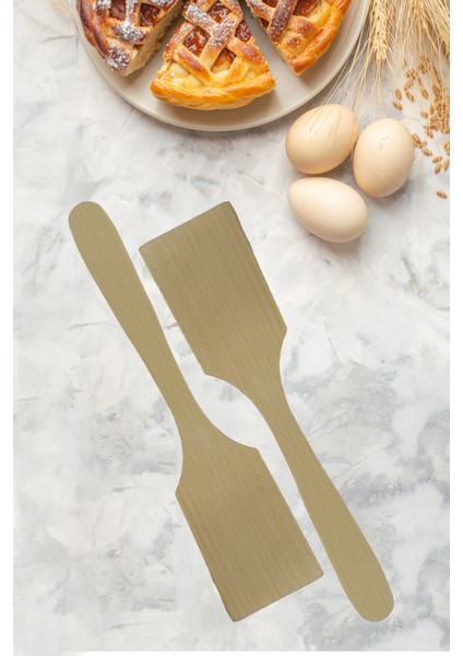 2 Adet Tahta Spatula Set