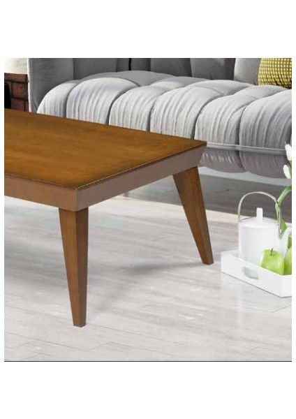 Orta Sehpa Osm Piramit Klasik Model Parlak Ceviz Kayın Torna Retro Ayak El Yapım