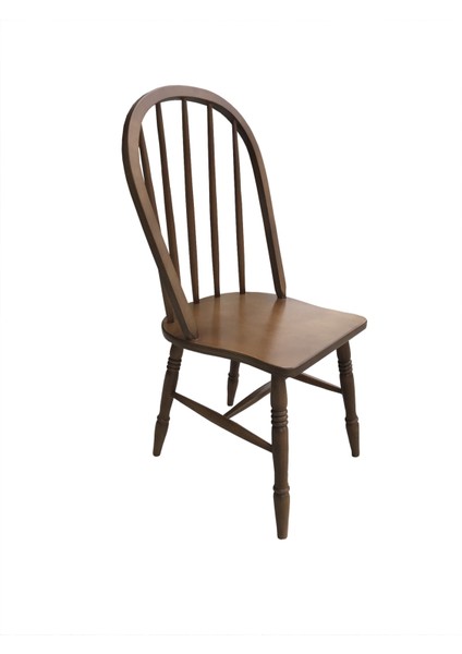 Sandalye Amerikan Çıtalı Klasik Model Kayın Torna Retro Ayak Parlak Ceviz Natüre modelleri