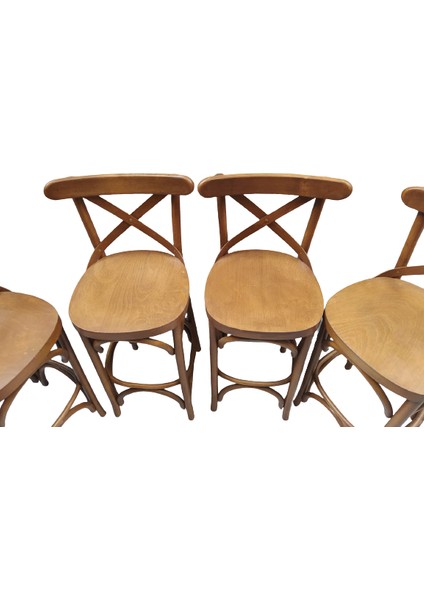 Sandalye 18466 Zus709-279 ÇAPRAZ BAR Klasik Model Kayın Natüre ceviz renk Elyapım