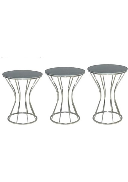 Brc Zigon Sehpa Kum Saat Model Siyah Temper Cam Metal Krom Renk Kaplama El Yapım fiyatları