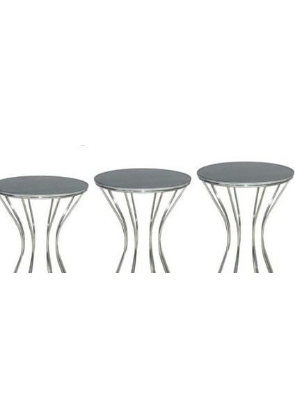 Brc Zigon Sehpa Kum Saat Model Siyah Temper Cam Metal Krom Renk Kaplama El Yapım modelleri