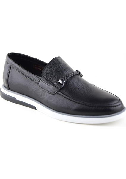 2392 Siyah Klasik Deri Ayakkabı