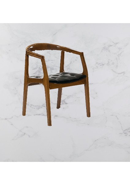 Sandalye ST 14221 Zus139-589 TAM KOLÇAK Sağlam Kayın RETRO Ayak Parlak Ceviz Suni Deri fiyatları