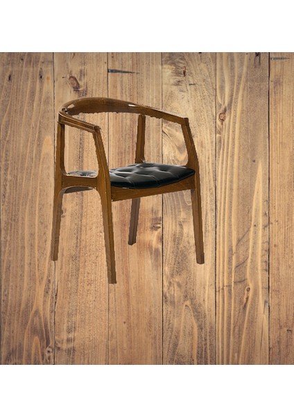 Sandalye ST 14221 Zus139-589 TAM KOLÇAK Sağlam Kayın RETRO Ayak Parlak Ceviz Suni Deri modelleri