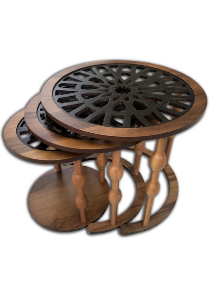Zigon St Geometrik Model Cnc Kesim Mdf Ayak Osmanlı Motif Kutu Sevk El Yapımı