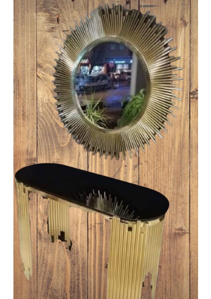 Dresuar Nice Güneş Model Metal Gold Renk Kaplama Yuvarlak Güneş Ayna El Yapım fırsatları