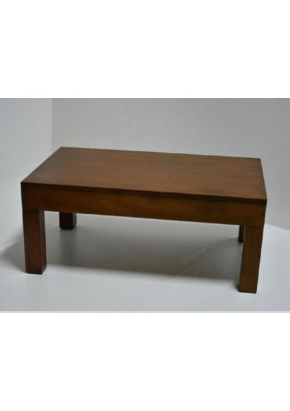 Orta Sehpa Küt Model Ahşap Kutu Küt Ayak Mdf Parlak Ceviz Natüre Tabla El Yapım