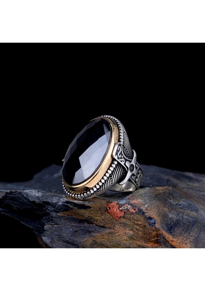 Zirkon Taşlı Kılıç Tasarım 925 Ayar Gümüş Yüzük fiyatları