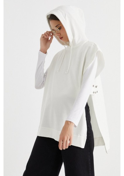 Süveter Sweat Beyaz