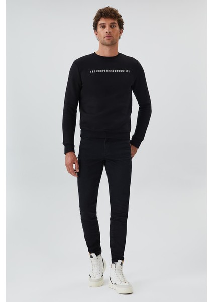 Steward Erkek Sweatshırt Siyah