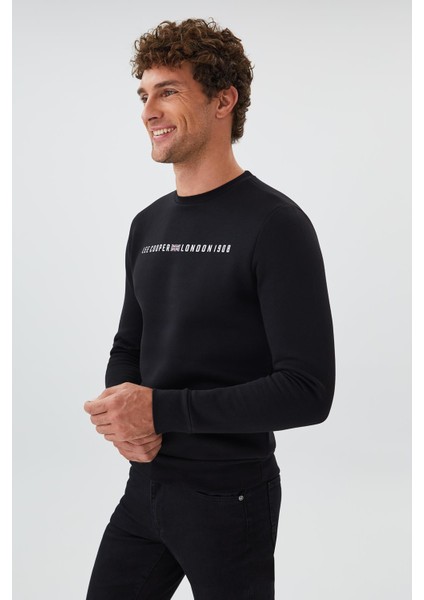 Steward Erkek Sweatshırt Siyah