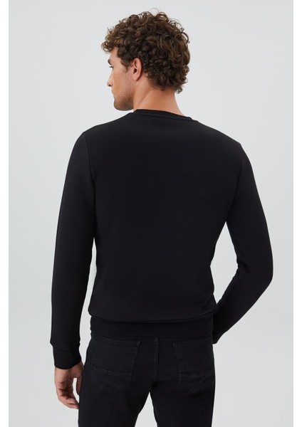 Steward Erkek Sweatshırt Siyah