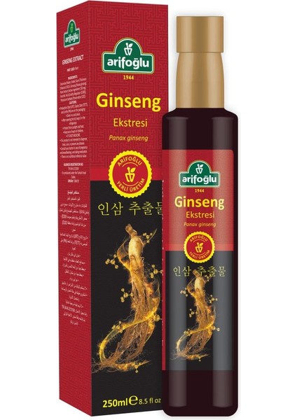 Ginseng Ekstresi - Ginseng Ekstrakt 250 ml Kore Ginseng