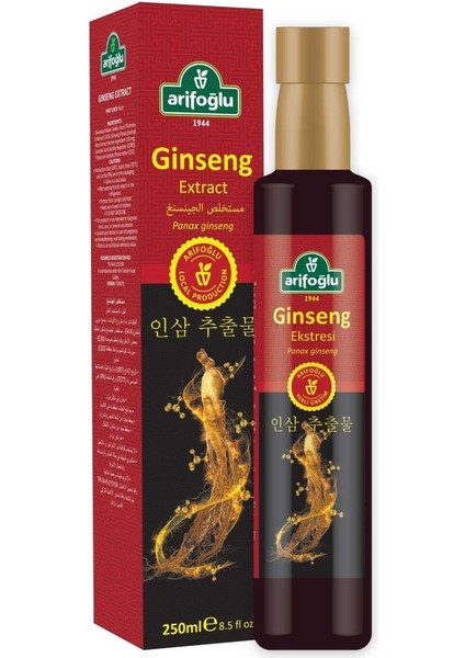 Ginseng Ekstresi - Ginseng Ekstrakt 250 ml Kore Ginseng