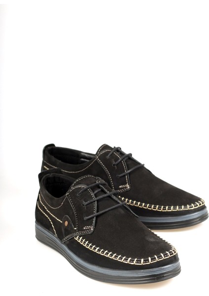 Deri Bağcıklı Süet Erkek Ayakkabı