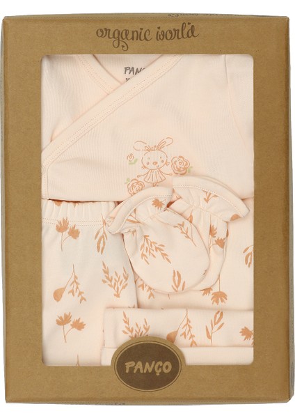 Tavşan Baskılı 5'li Yenidoğan Set